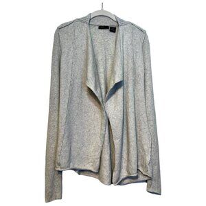 Press Cashmere Blend Open Front Knit Cadigan Size Medium Neutral Tone